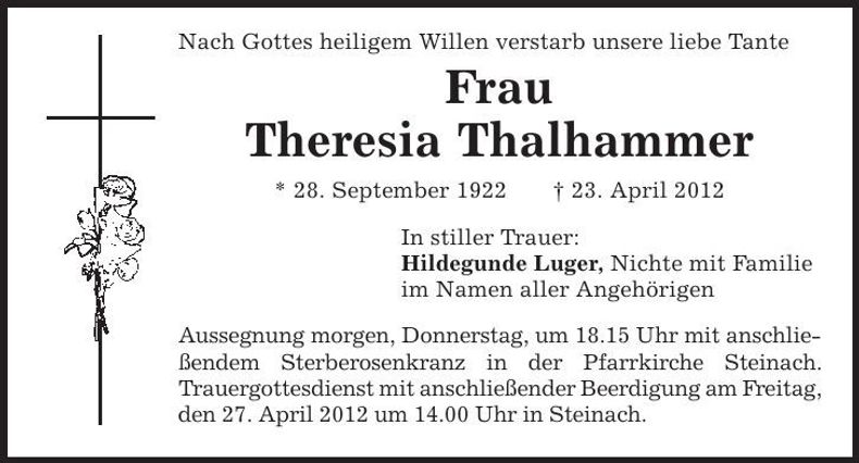 Traueranzeige  