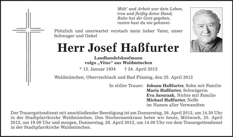 Traueranzeige  