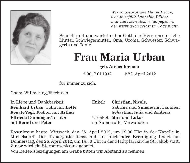 Traueranzeige  