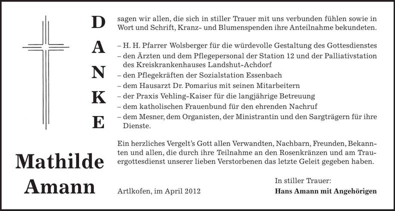Traueranzeige  
