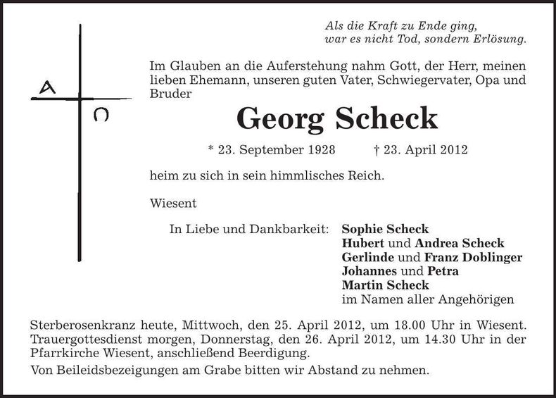 Traueranzeige  