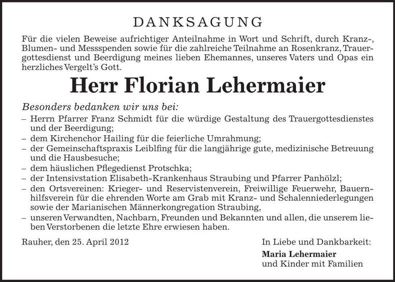 Traueranzeige  