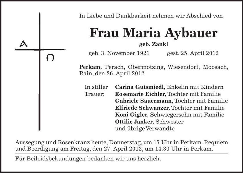 Traueranzeige  