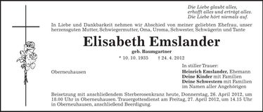 Traueranzeige  
