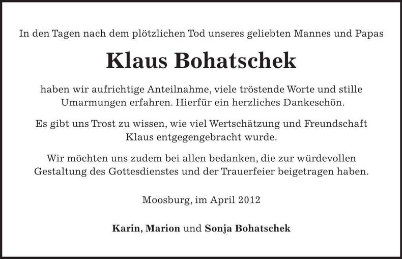 Traueranzeige  