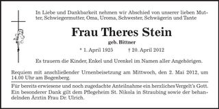 Traueranzeige  