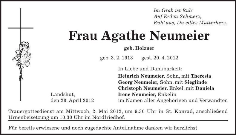 Traueranzeige  