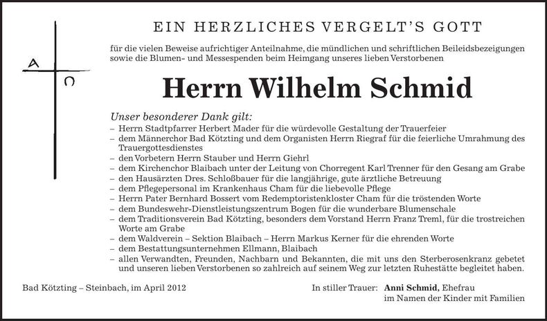 Traueranzeige  