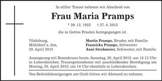 Traueranzeige  