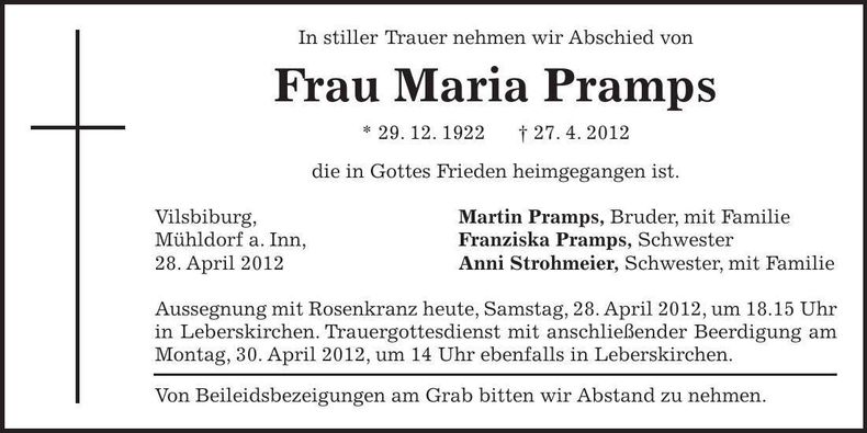 Traueranzeige  