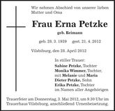 Traueranzeige  