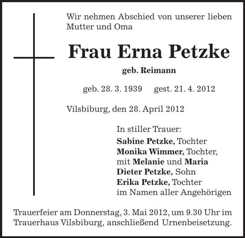 Traueranzeige  