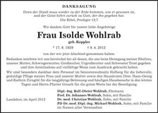 Traueranzeige  