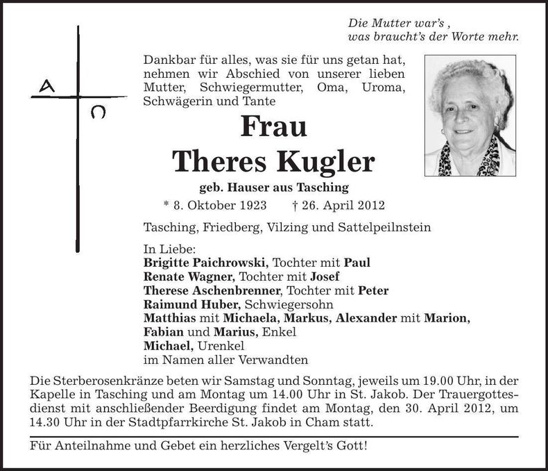 Traueranzeige  