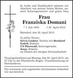 Traueranzeige  