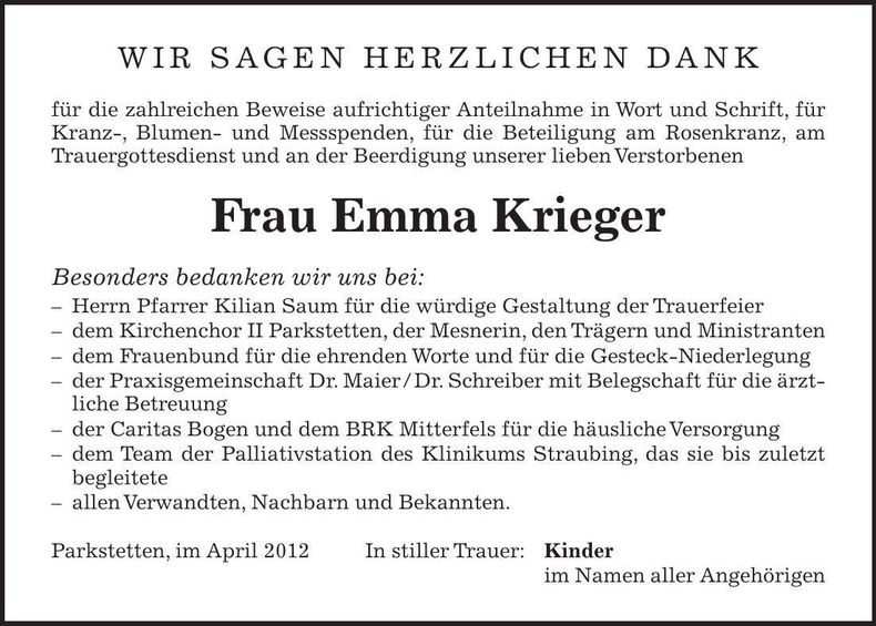 Traueranzeige  
