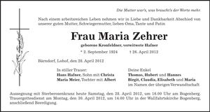 Traueranzeige  