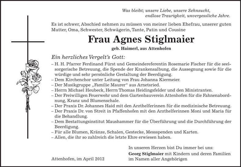 Traueranzeige  