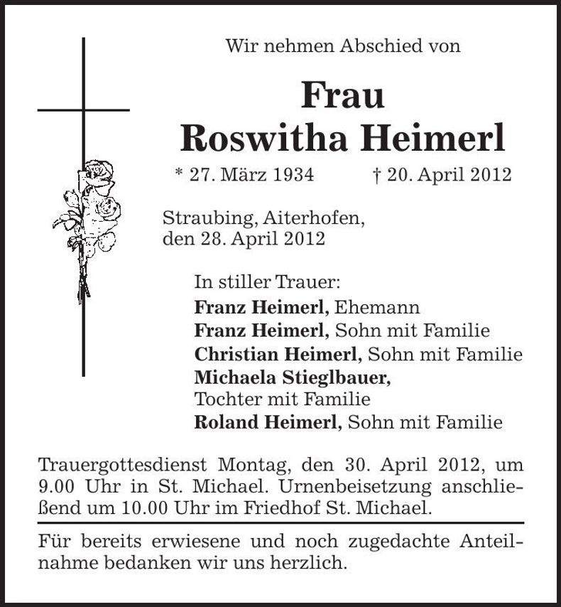 Traueranzeige  