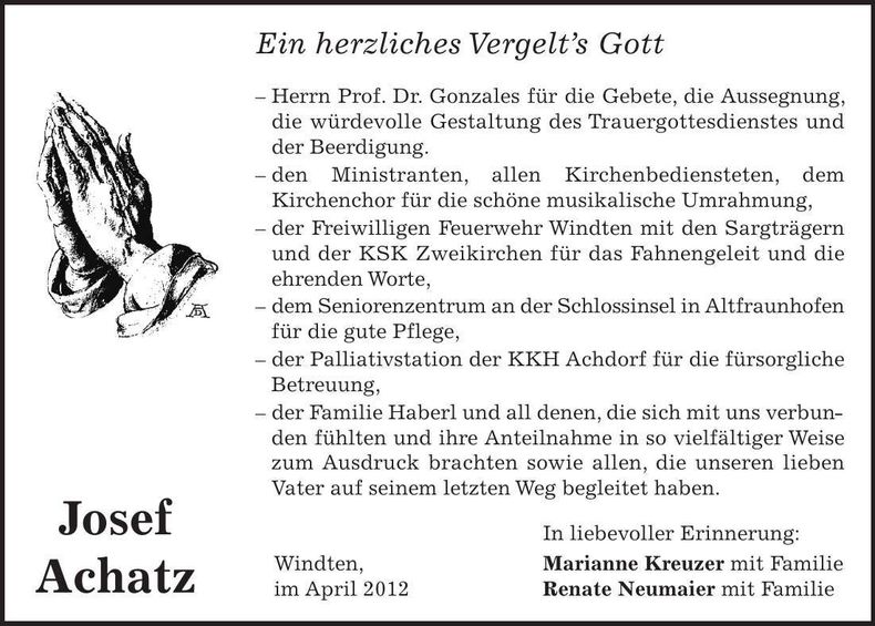 Traueranzeige  