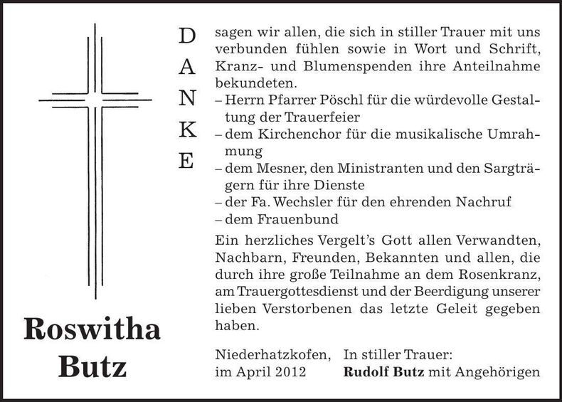 Traueranzeige  