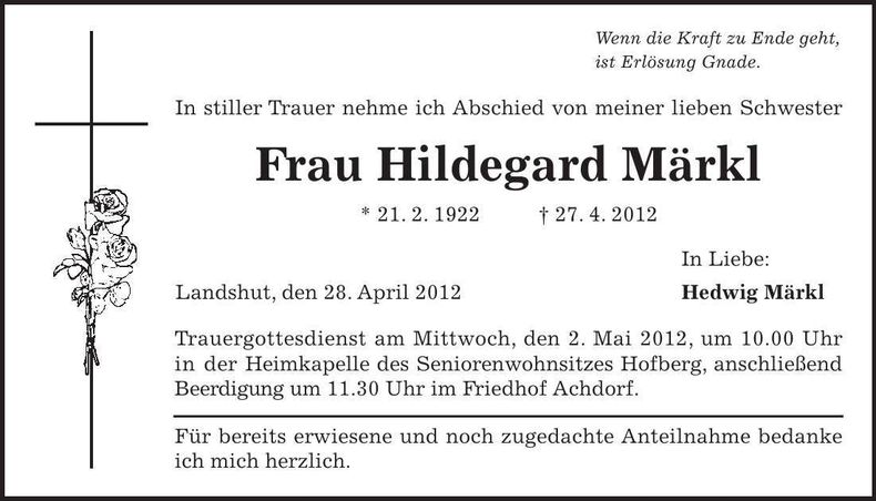 Traueranzeige  