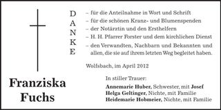 Traueranzeige  