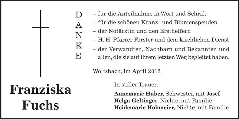 Traueranzeige  