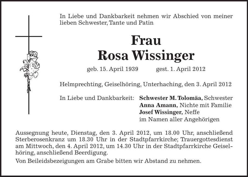 Traueranzeige  
