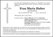 Traueranzeige  
