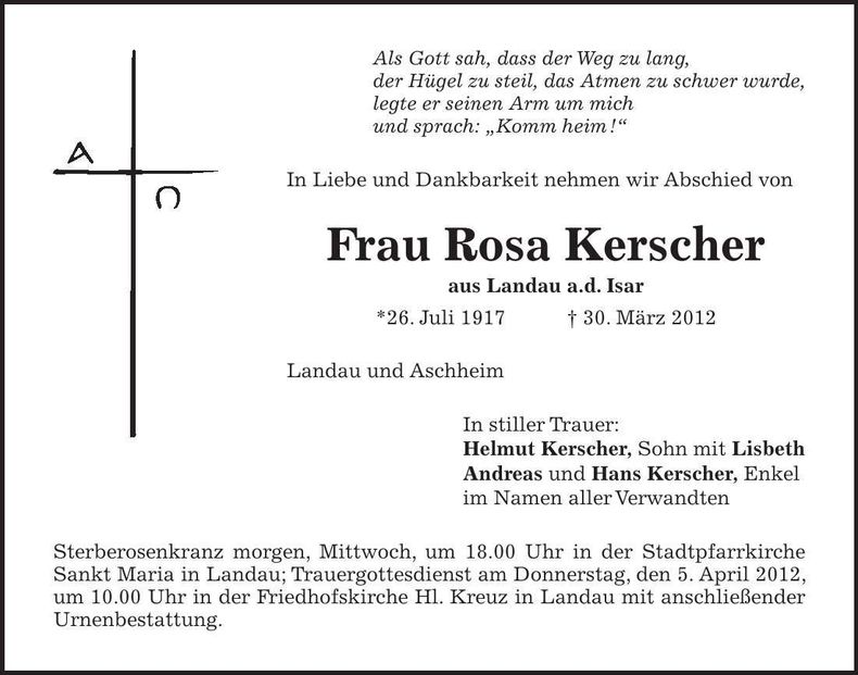 Traueranzeige  