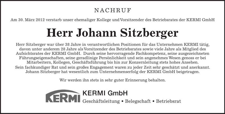 Traueranzeige  