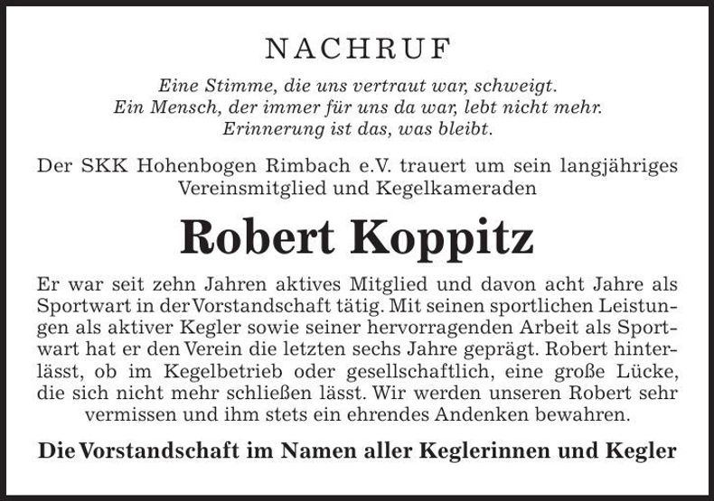 Traueranzeige  