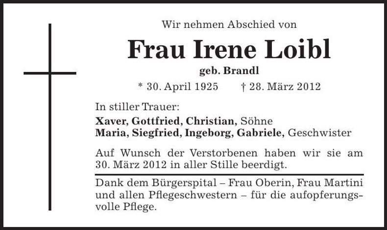 Traueranzeige  