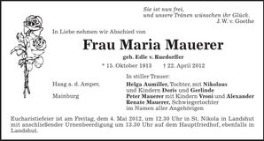Traueranzeige  