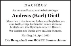 Traueranzeige  