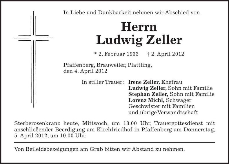 Traueranzeige  