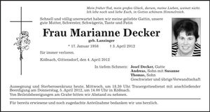 Traueranzeige  