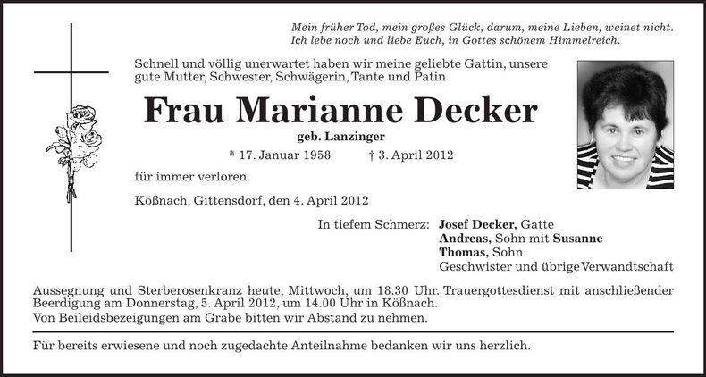Traueranzeige  