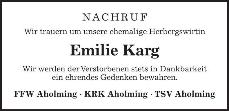 Traueranzeige  