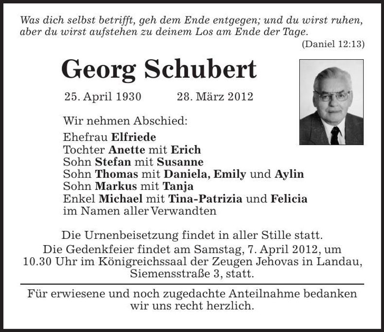 Traueranzeige  