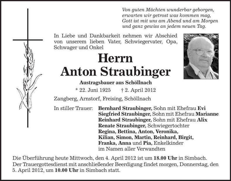 Traueranzeige  