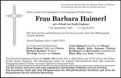 Traueranzeige  