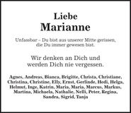 Traueranzeige  