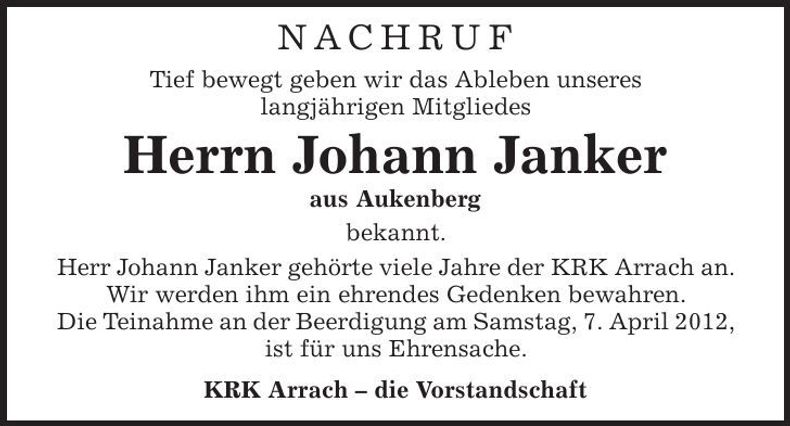Traueranzeige  