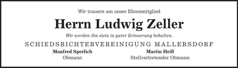 Traueranzeige  