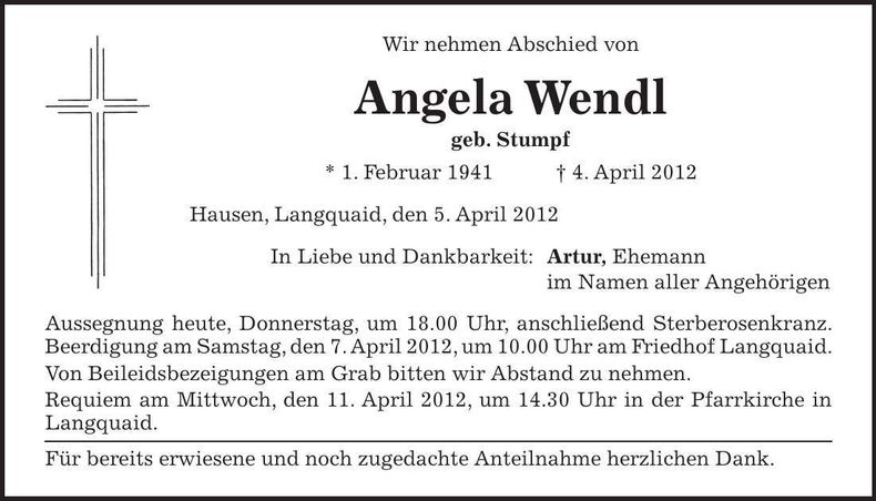 Traueranzeige  