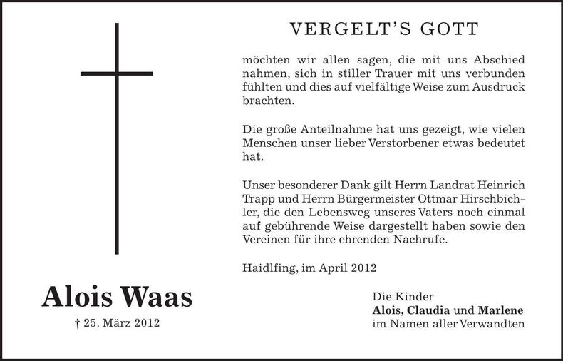 Traueranzeige  