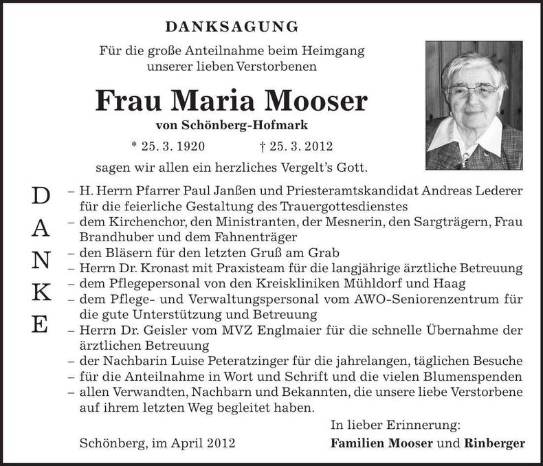 Traueranzeige  