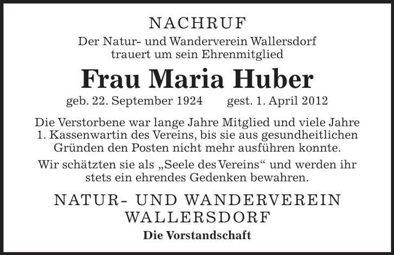 Traueranzeige  